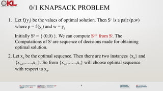 Comprehensive Guide to the 0/1 Knapsack Problem and Its Solutions | PPTX