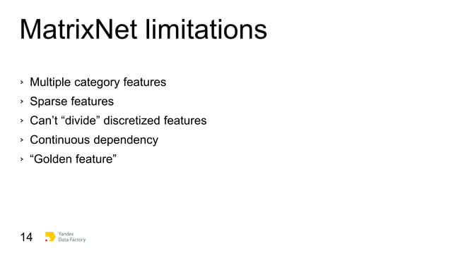 Michael Levin - MatrixNet Applications at Yandex | PPT