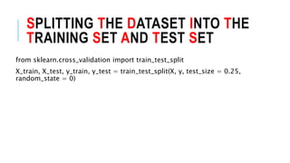 logistic regression with python and R | PPTX