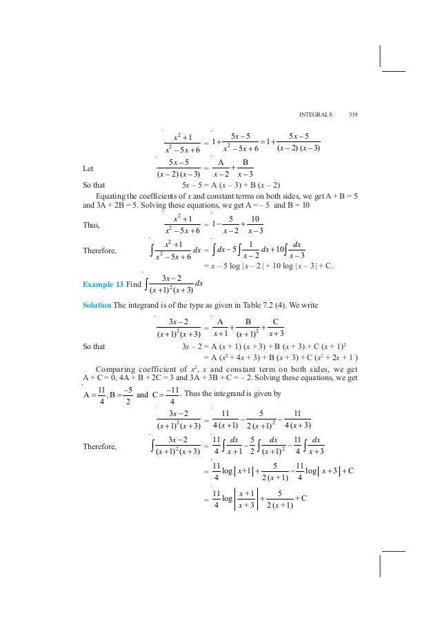 Ncert Book For Class 12 Maths Chapter 7 Integrals