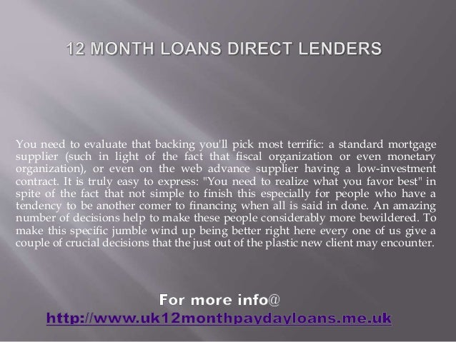 About12 month payday loans | 100% Responsible Direct Lenders