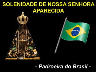SOLENIDADE DE NOSSA SENHORA
APARECIDA
- Padroeira do Brasil -
 