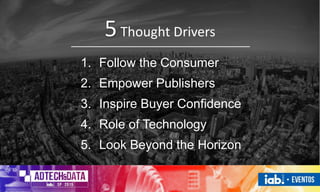 1. Follow the Consumer
2. Empower Publishers
3. Inspire Buyer Confidence
4. Role of Technology
5. Look Beyond the Horizon
5Thought Drivers
 