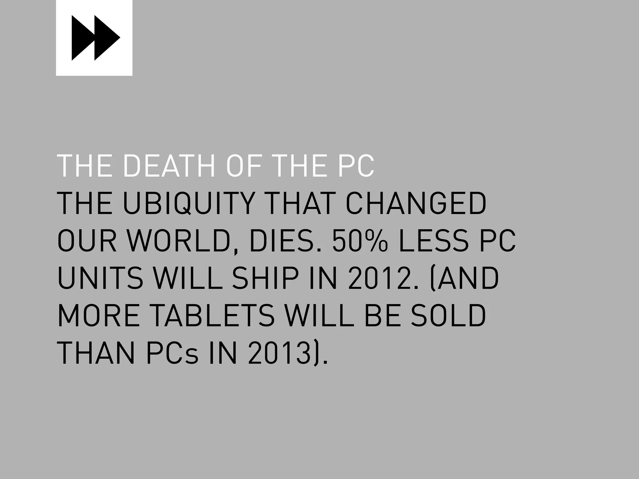 12 predictions for 2012