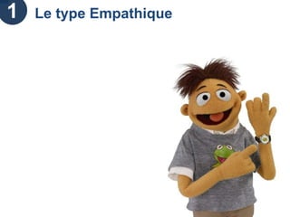 2     Le type Travaillomane
•   Points forts : logique, responsable, organisé

•   Caractéristiques : inconditionnel de la pensée rationnelle

•   Expression de sentiments : rare, considéré comme inappropriée dans le
    travail

•   Mode de perception : pense d’abord. Classe les gens et les choses par
    catégories.

•   Comportement en équipe : recherche les échanges d’informations. Préfère
    la relation à deux au groupe.

•   Besoins psychologiques : reconnaissance pour son
    travail et la qualité de sa réflexion. Structuration du temps.
 