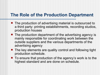 12 production of ad media in various media | PPT