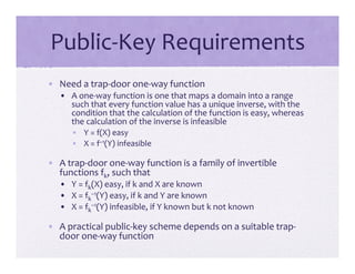 12- Public-key Cryptography and RSA the lecture on cryptography | PPT