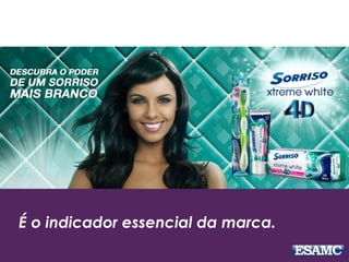 É o indicador essencial da marca.
 