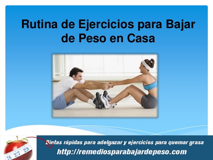 Bajar de peso en casa rapidograph