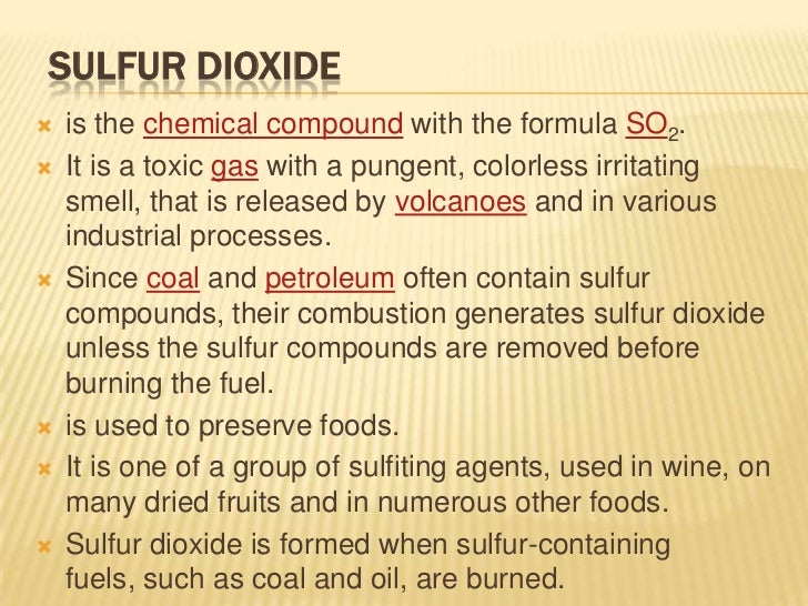 sulfur dioxide atienza