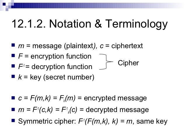 12 symmetric key cryptography