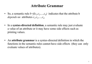 12-Syntax Directed Definition – Evaluation Order-09-06-2023.ppt