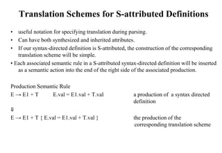 12-Syntax Directed Definition – Evaluation Order-09-06-2023.ppt