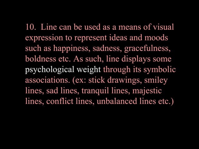 12 the visual elements -line | PPT