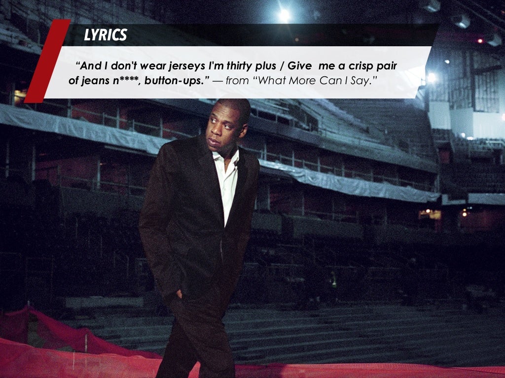 “And I don't wear jerseys