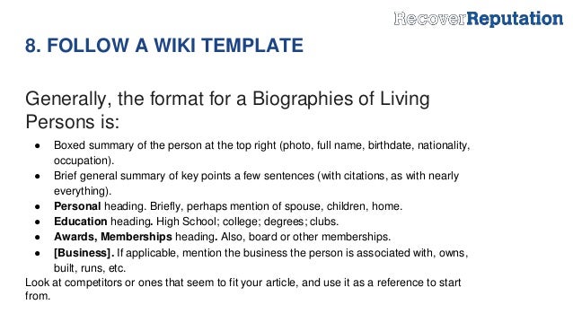 12 tips for publishing a wikipedia article to boost your wikipedia article template