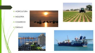  AGRICULTURA
 INDUSTRIA
 COMERCIO
 TURISMO
 
