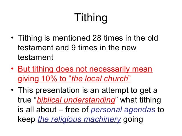 is tithing for new testament christians is tithing for new testament christians