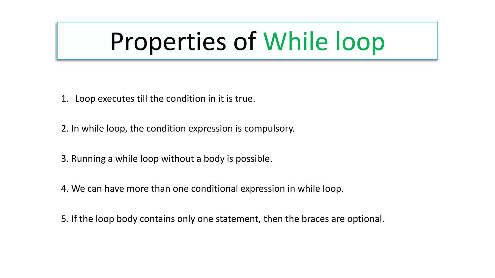 What is while loop? | PPTX
