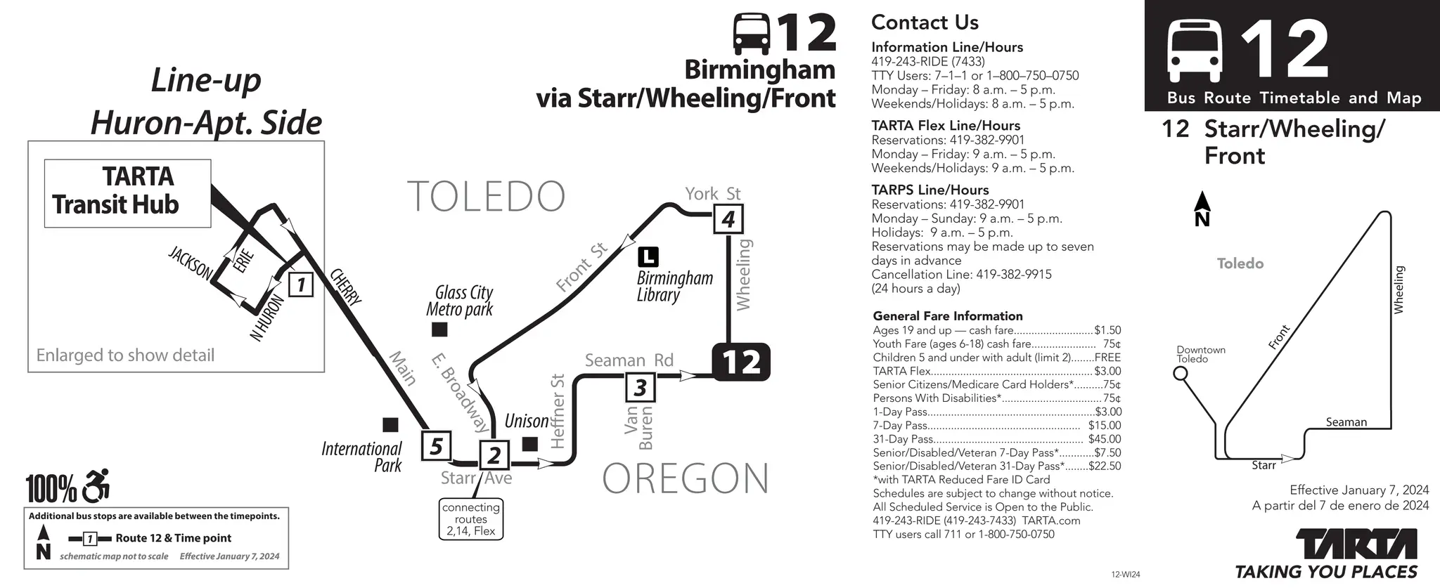Tarta Bus Schedule Toledo Ohio 12 WI24 pdf tarta-bus-schedule-toledo-ohio-12-wi24-pdf