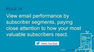 120 Email Marketing Rules to Live By