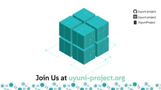 Join Us at uyuni-project.org
/uyuni-project
/UyuniProject
/uyuni-project
 