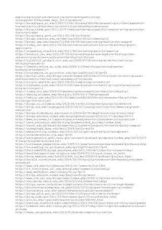 exploring-sculpture-decorative-arts-and-questioning-
strategies/2010alasem_day2_011/trackback/
http://bookdragon.si.edu/1997/03/04/china%e2%80%99s-bravest-girl-the-legend-of-
hua-mu-lan-told-by-charlie-chin-illustrated-by-tomie-arai
http://blog.trade.gov/2011/12/07/making-the-asia-pacific-region-a-top-priority-
for-u-s-trade/
http://blog.teara.govt.nz/2011/01/26/on-track/
http://blogs.unellez.edu.ve/imejias/2010/08/22/comentario
http://blogs.uww.edu/haazy37/2008/04/28/review-viking-battle-for-asgard
http://today.lbl.gov/2011/02/22/online-orientation-for-uc-discovery-grant-
applicants
http://scopeblog.stanford.edu/2011/06/relieving-pain-in-america
http://elibris.jhu.edu/2011/07/25/bits-and-bytes-are-hopkins-history-the-
university-archives-confronts-the-digital-future
http://julie3131.global2.vic.edu.au/2008/07/08/skiing-at-mt-buller-july-
08/sunny-hannah-2/
http://thebottomline.as.ucsb.edu/2009/11/free-things-around-santa-
barbara/attachment/7
http://courseblog.cs.princeton.edu/spring08/cos116/?p=55
http://portal.ohsu.edu/blogs/researchnews/2010/04/27/this-just-in-eric-gouaux-
phd-elected-to-the-national-academy-of-sciences
http://licata.seattle.gov/2012/08/01/composing-in-seattle/
http://rushnews.rush.edu/2010/03/02/new-mission-to-haiti-dr-cynthia-waickuss-
blog-er-in-tent-2
http://today.ttu.edu/2009/03/weakening-economy-hits-textile-industry/
http://weblog.bridgew.edu/hburgiel/2009/04/07/be-prepared
http://ceblog.unm.edu/2011/05/05/america%E2%80%99s-art-museums-the-art-the-
buildings-the-stories/
http://blogs.ei.columbia.edu/2010/06/14/drilling-the-glacier-to-bedrock
http://blog.uta.edu/joywiggins/2010/06/21/journal-article-for-democracy-and-
education/
http://blogs.middlebury.edu/russlit/2009/03/06/dead-souls-can-a-soul-die/
http://blogs.edutech.nodak.edu/monsonprecalculus/2010/12/17/friday-12-17
http://www.coinnews.tv/japan-signals-readiness-to-intervene-in-currencies
http://jerz.setonhill.edu/writing/academic/bib_builder/index.html
http://ascot.edu.ph/bazal-bridge-facilitates-transport-to-ascot-bazal-campus/
http://dukegroups.duke.edu/dmli/2009/hello-world
http://webauthoring.uidaho.edu/2011/10/12/get-started-with-wordpress/
http://solardecathlon.cca.edu/?p=61
http://astrophysics.gsfc.nasa.gov/outreach/podcast/wordpress/index.php/2010/10/0
8/saras-blog-be-a-scientist/
http://colleague.pepperdine.edu/2005/11/gsep-announces-new-endowed-professorship
http://courseblog.cs.princeton.edu/spring07/test101/?p=6
http://fa11-nme3050.blogs.purchase.edu/2011/09/28/links-for-class-today/
http://healthdisparities.virginia.edu/2009/05/13/race_class_or_both
http://blog.emerson.edu/fall09jr408_holden/2009/12/podcast-project.html
http://herald.cornerstone.edu/2009/10/10/faculty-notebook-the-heavenly-minded-
economist
http://www.utk.edu/torchbearer/2010/01/james-w-fly-1943
http://i3.institutes.ufl.edu/everglades-summer-internship/
http://www.methodist.edu/library/blog/?p=71
http://blogs.edutech.nodak.edu/paultestblog/about
http://www.lib.unc.edu/blogs/news/index.php/2009/11/winter-stories
http://stc.msida.skola.edu.mt/2010/12/christmas-holidays
http://blogs.canoe.ca/podium/olympics/win-for-britain-still-a-hoop-dream/
http://bloceconomiaiempresa.ub.edu/2010/10/11/poques-hores-per-al-nobel/
http://socialwork.une.edu/advanced-psychological-assessment/
http://blogs.dfid.gov.uk/2012/03/the-rich-poor-divide-hits-home/
http://blog.aids.gov/2011/03/hhs-sxswi-part-1-sound-bites.html
http://scv.bu.edu/~aarondf/hearth/archives/000343.html
http://hsblogs.stanford.edu/comm104fall/2011/04/29/your-feature-story-assignment
http://commons.esc.edu/libraryblog/2011/02/07/why-cant-i-get-broadband-internet-
at-home
http://news.uscupstate.edu/2010/05/brenda-compton-to-retire
 