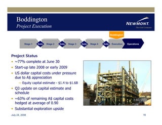 newmont mining Q22008EarningReleaseFINAL81508