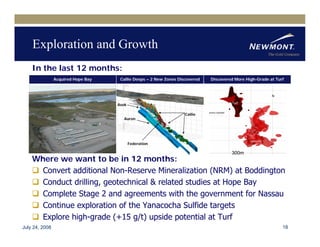 newmont mining Q22008EarningReleaseFINAL81508