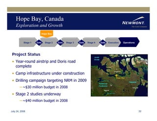 newmont mining Q22008EarningReleaseFINAL81508