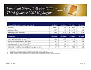 newmont mining Q3_ER_Presentation