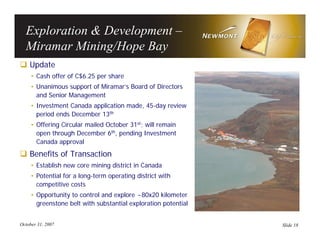 newmont mining Q3_ER_Presentation