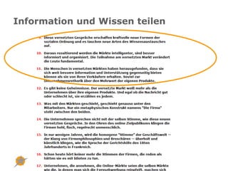 Information und Wissen teilen