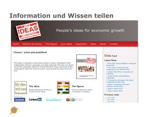 Information und Wissen teilen