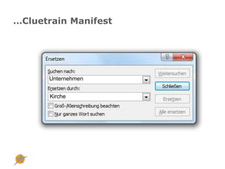 Experiment des Abends…Religionen sind Gespräche…