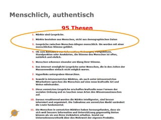 Menschlich, authentisch