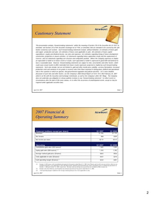 newmont mining Final_1Q_2006_ER_Presentation