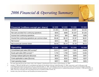 newmont mining Final_West_Coast_Presentation