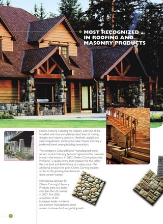 OWENS CORNING07_At_a_Glance