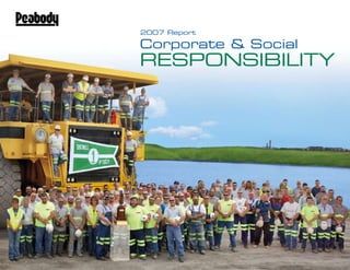 2007 Report

Corporate & Social
ReSponSibility
 