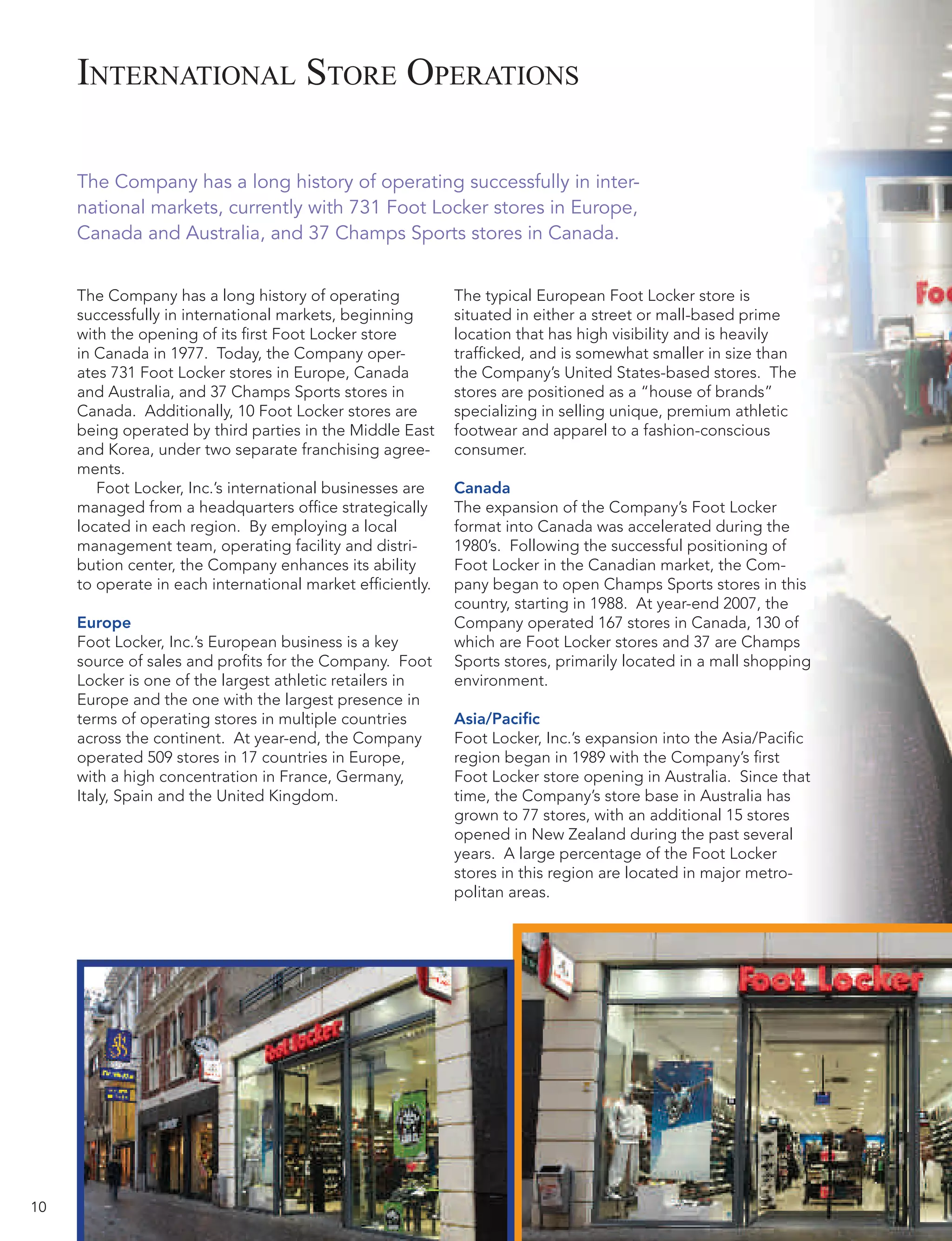 foot locker annual reports 2007