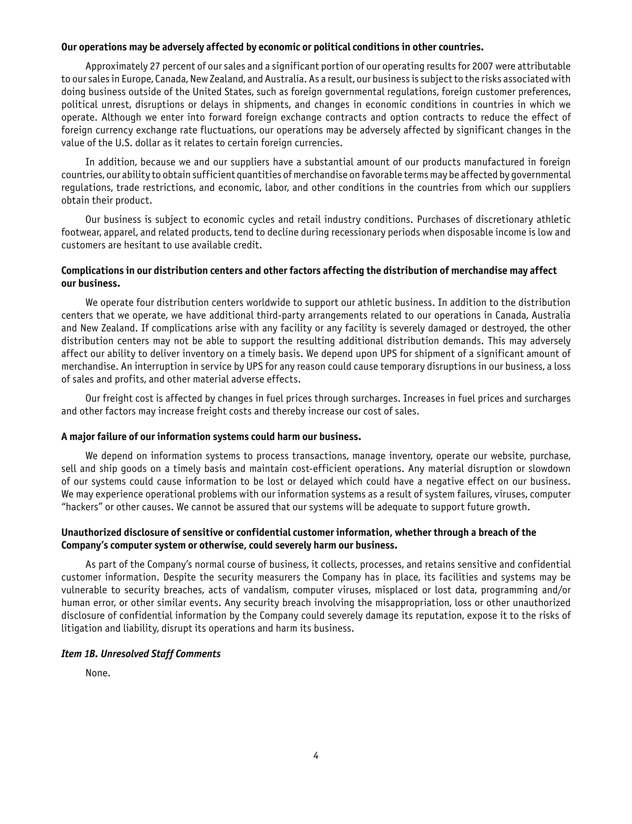 foot locker annual reports 2007