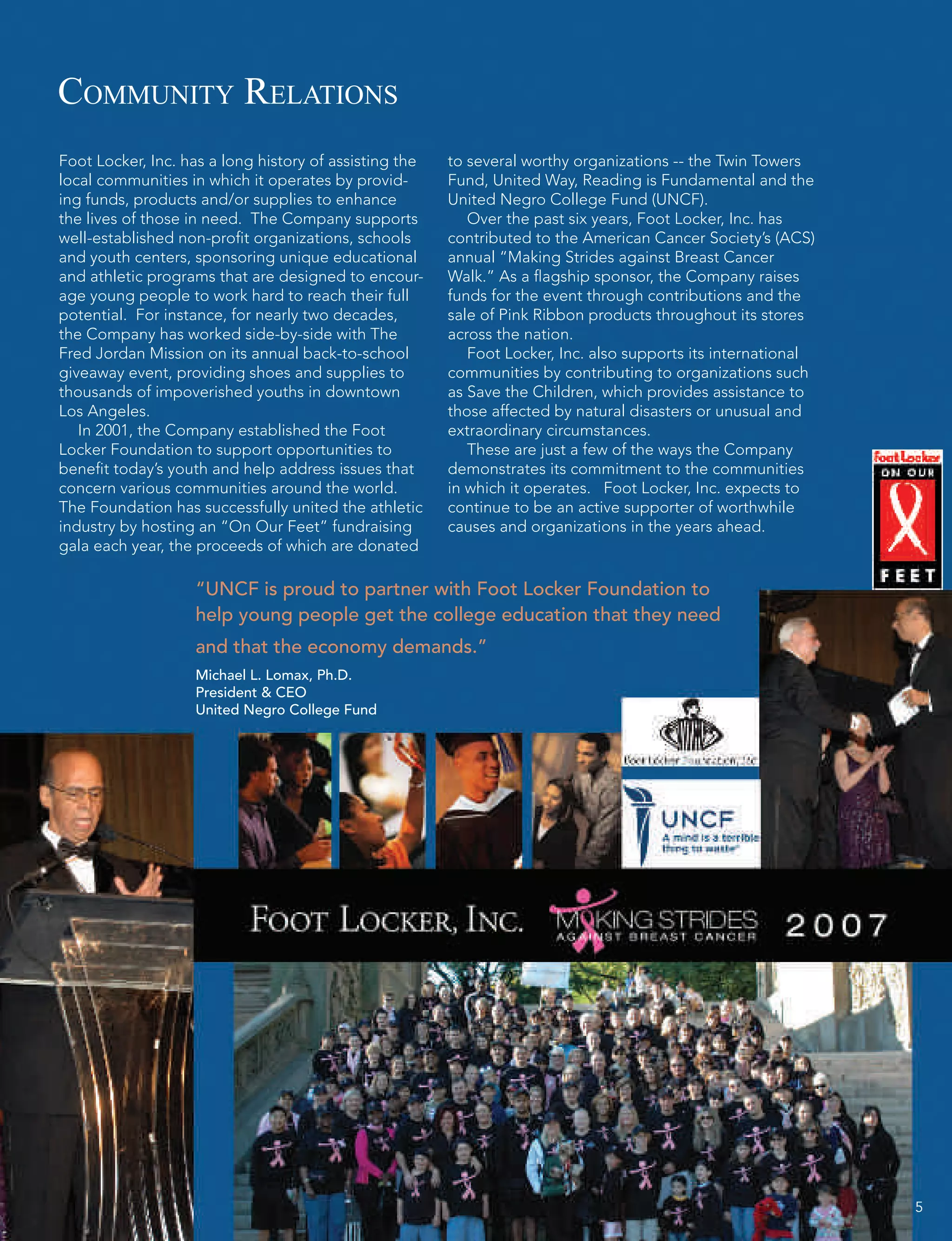 foot locker annual reports 2007