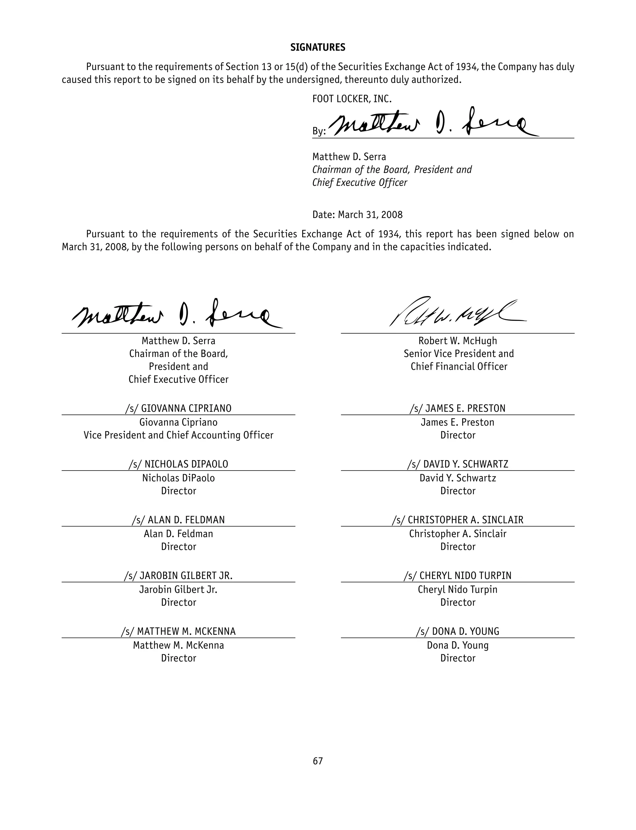 foot locker annual reports 2007