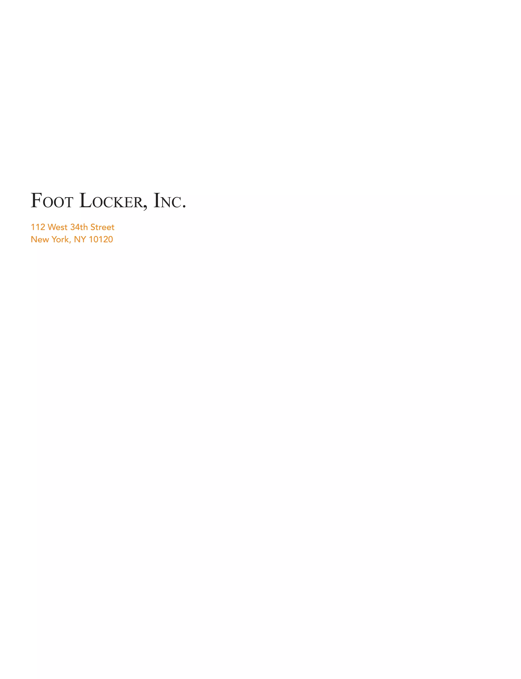 foot locker annual reports 2007
