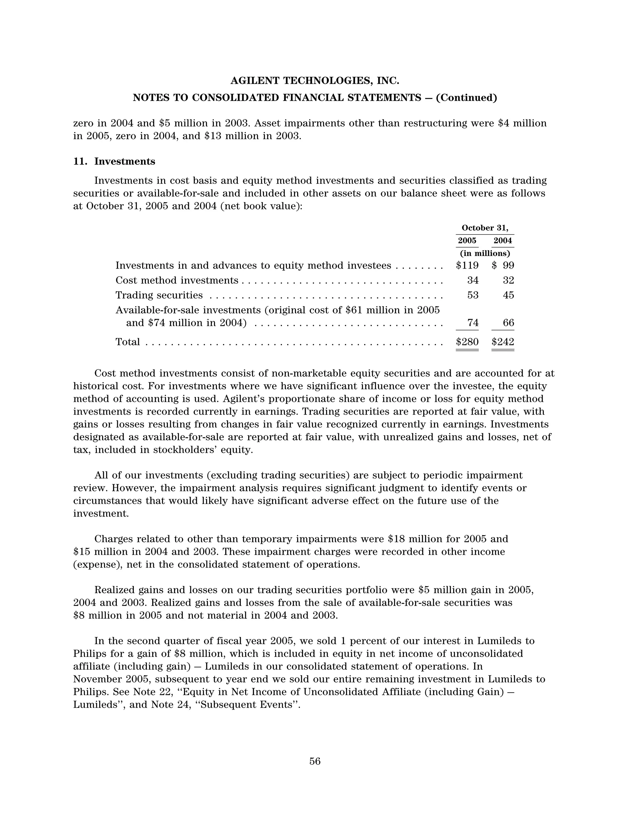 agilent AnnualReport2005