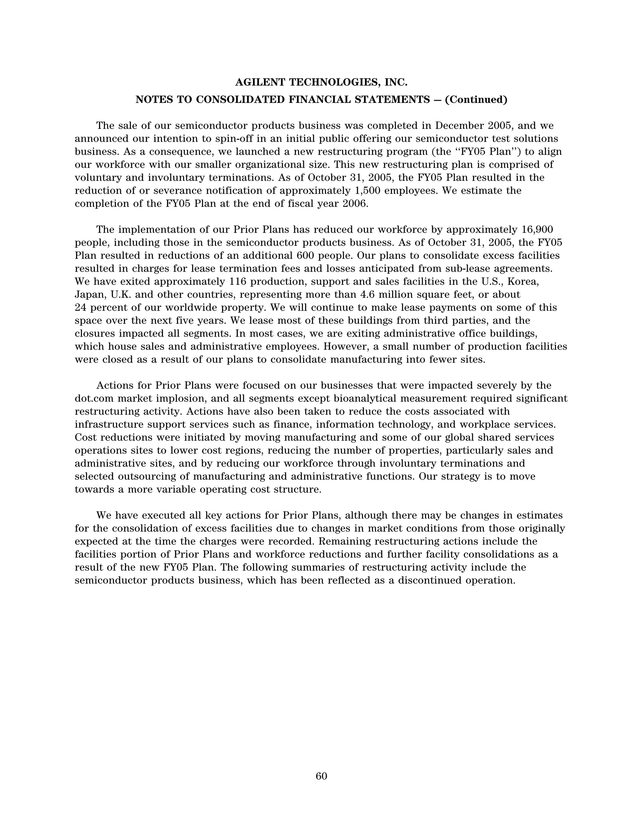 agilent AnnualReport2005