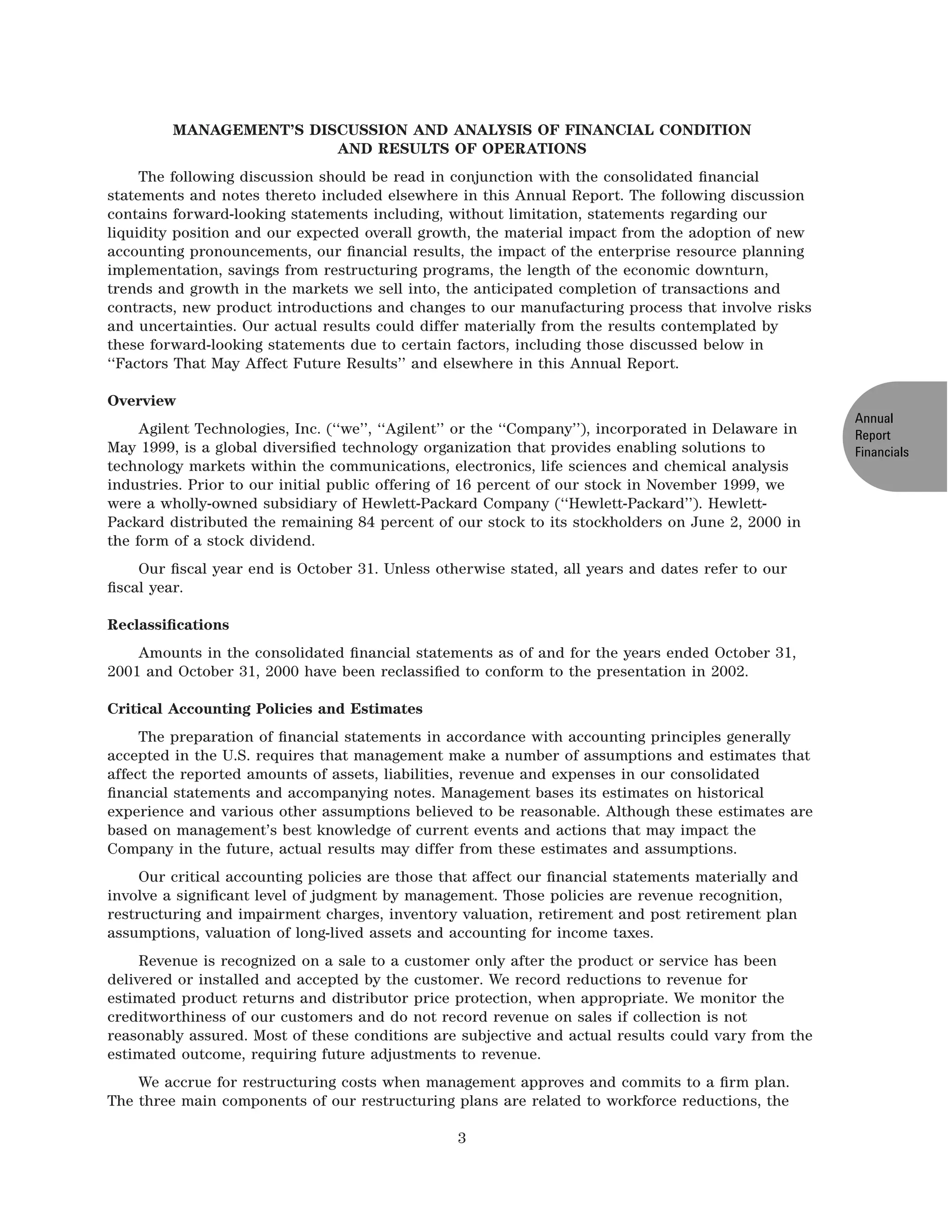 agilent 2002finalARfinancials