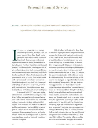 northan trust corp.2003AnnualReport
