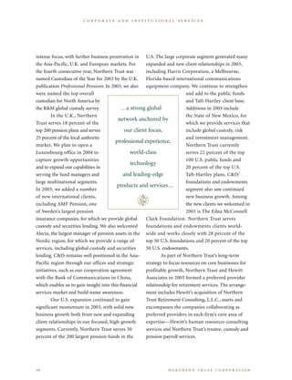 northan trust corp.2003AnnualReport